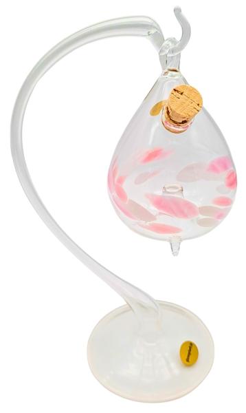 Obstfliegenfalle mit Ständer (transp./transp.-rosa-weiß)